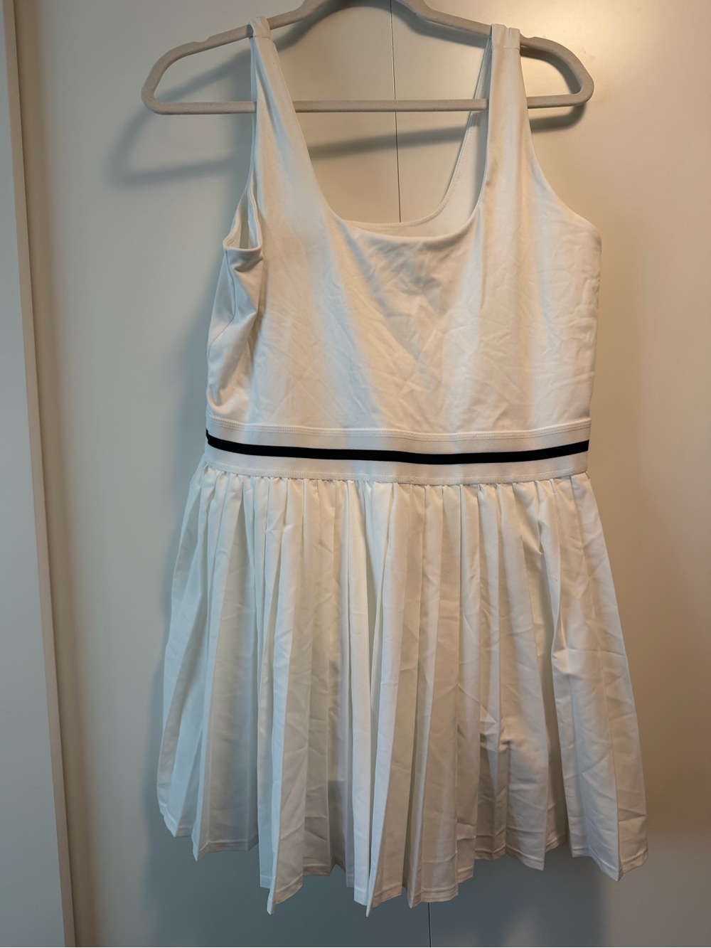 all in motion White Tank Top with Black Trim